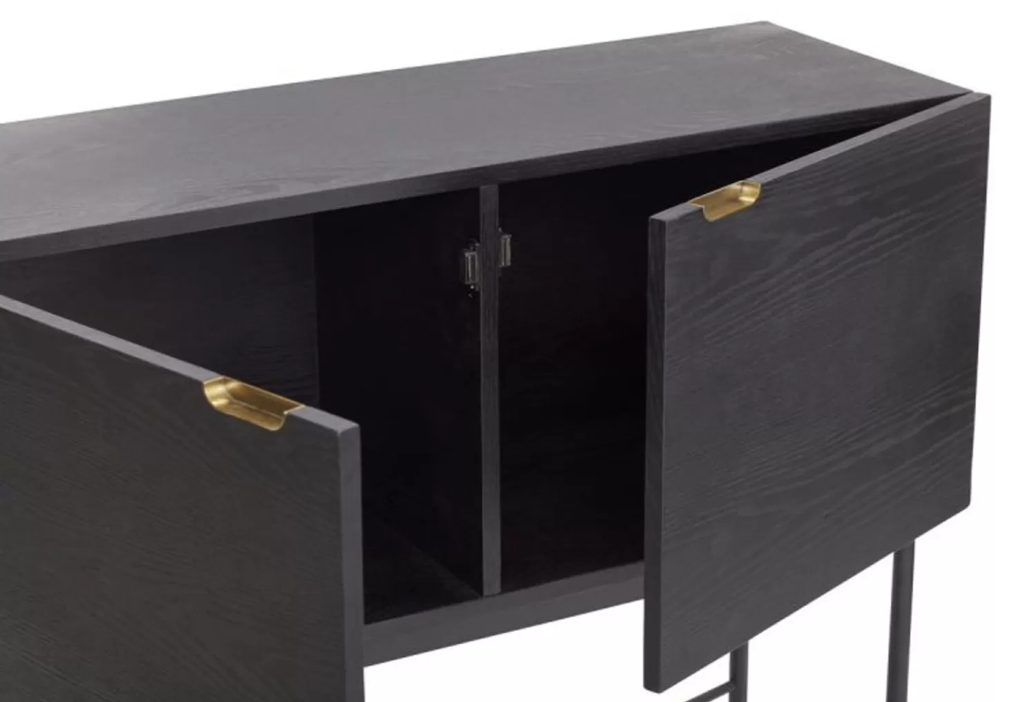 Hübsch Shelf Units & Storage^Norm Console Table Black Black, Brass