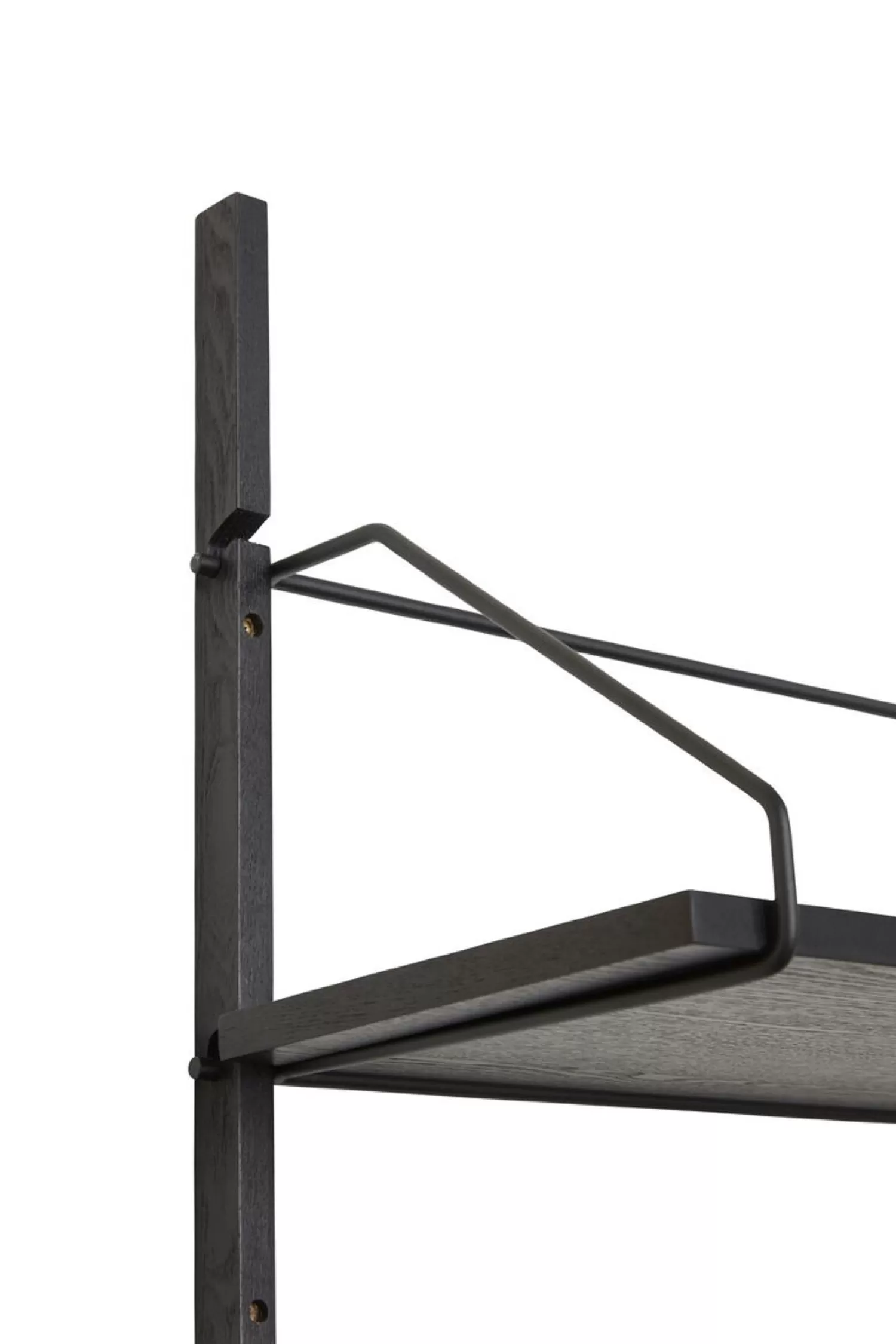 Hübsch Shelf Units & Storage^Norm Wall Shelf Unit 4 Shelves Black