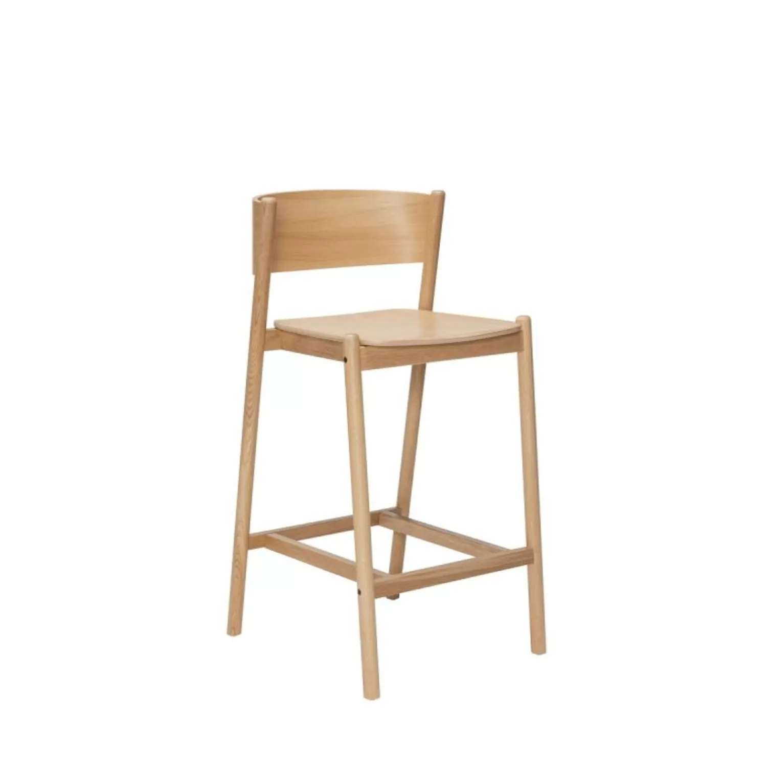 Hübsch Seating^Oblique Bar Stool Natural