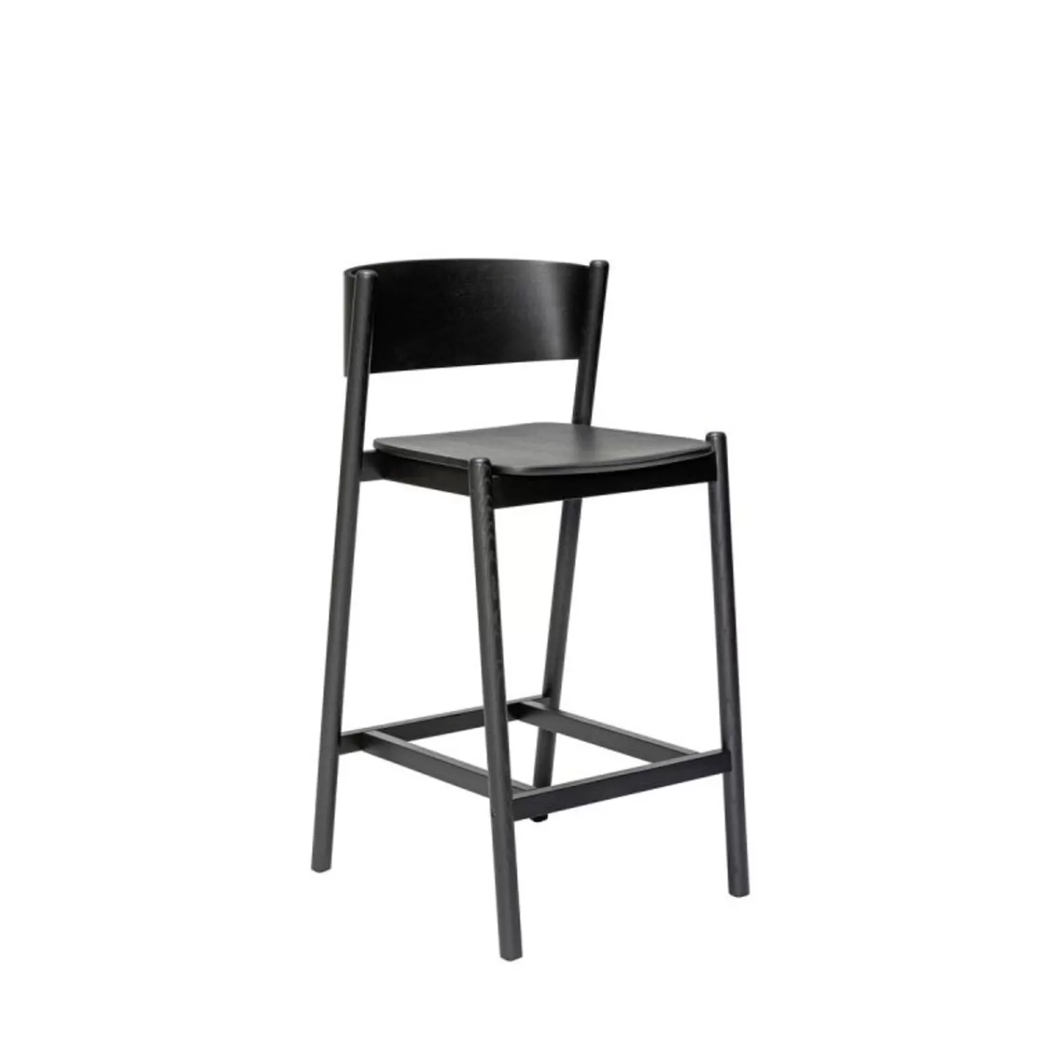 Hübsch Seating^Oblique Bar Stool Black