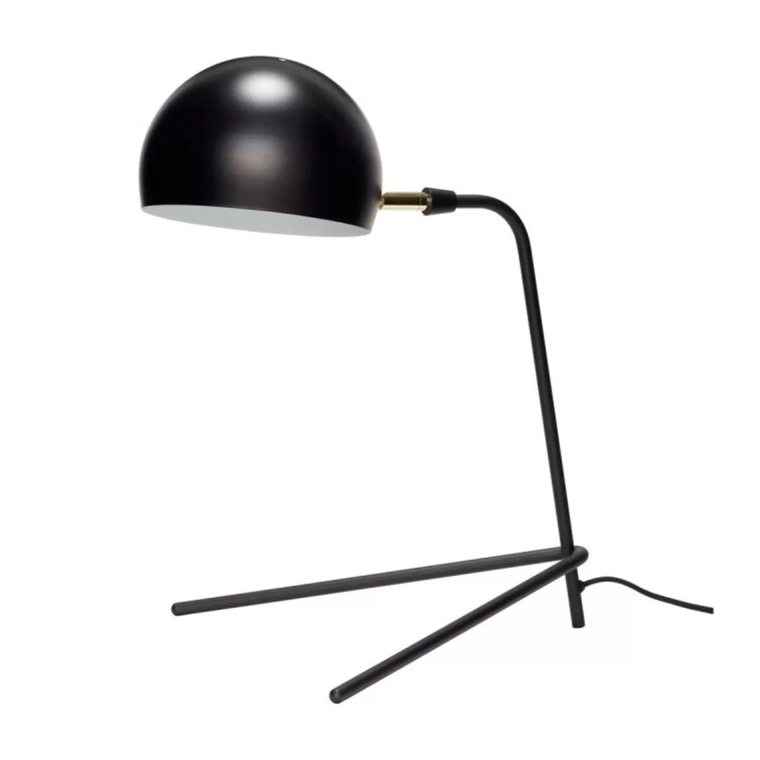 Hübsch Table Lamps^Peace Table Lamp Black Black, Brass