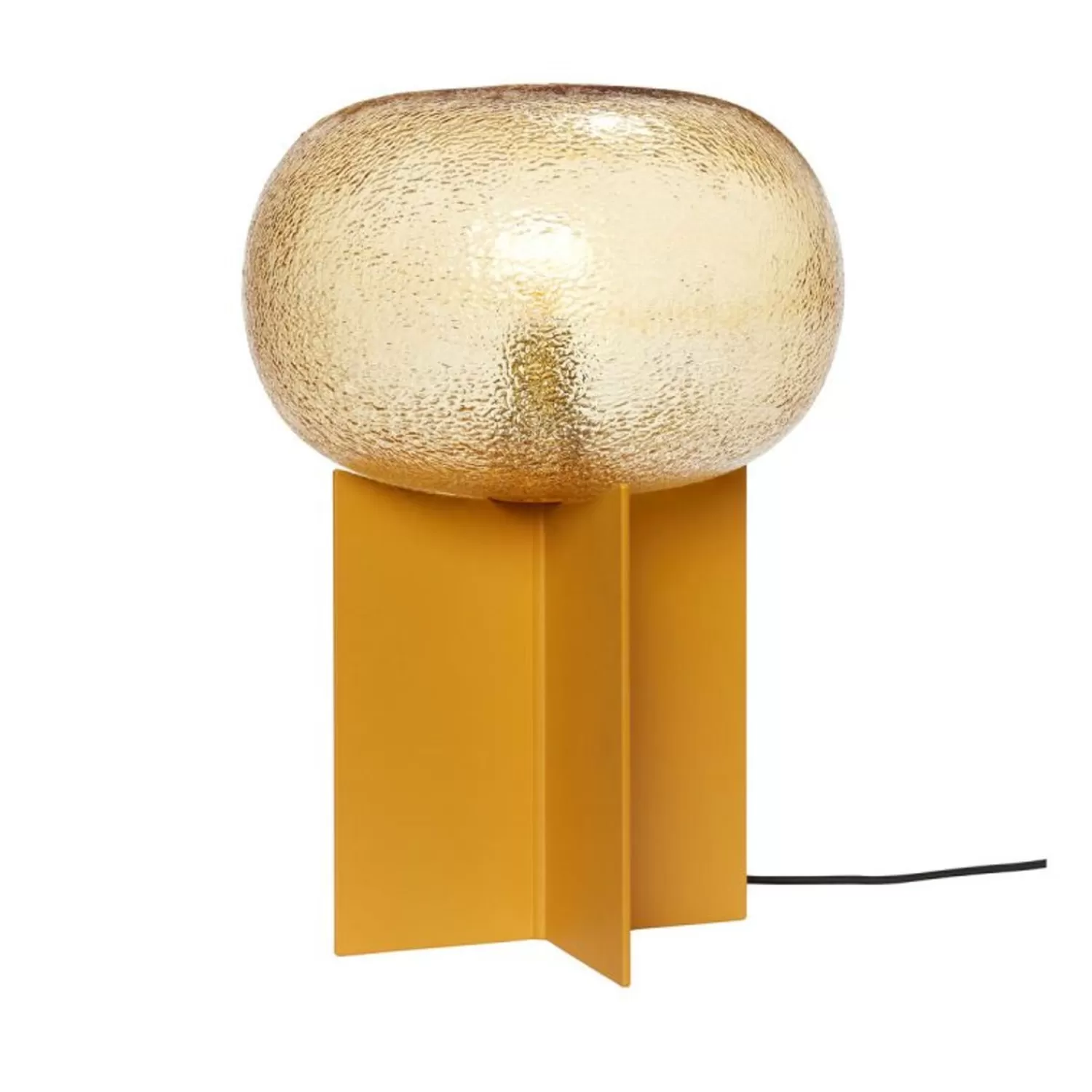 Hübsch Table Lamps^Podium Table Lamp Amber Amber, Orange