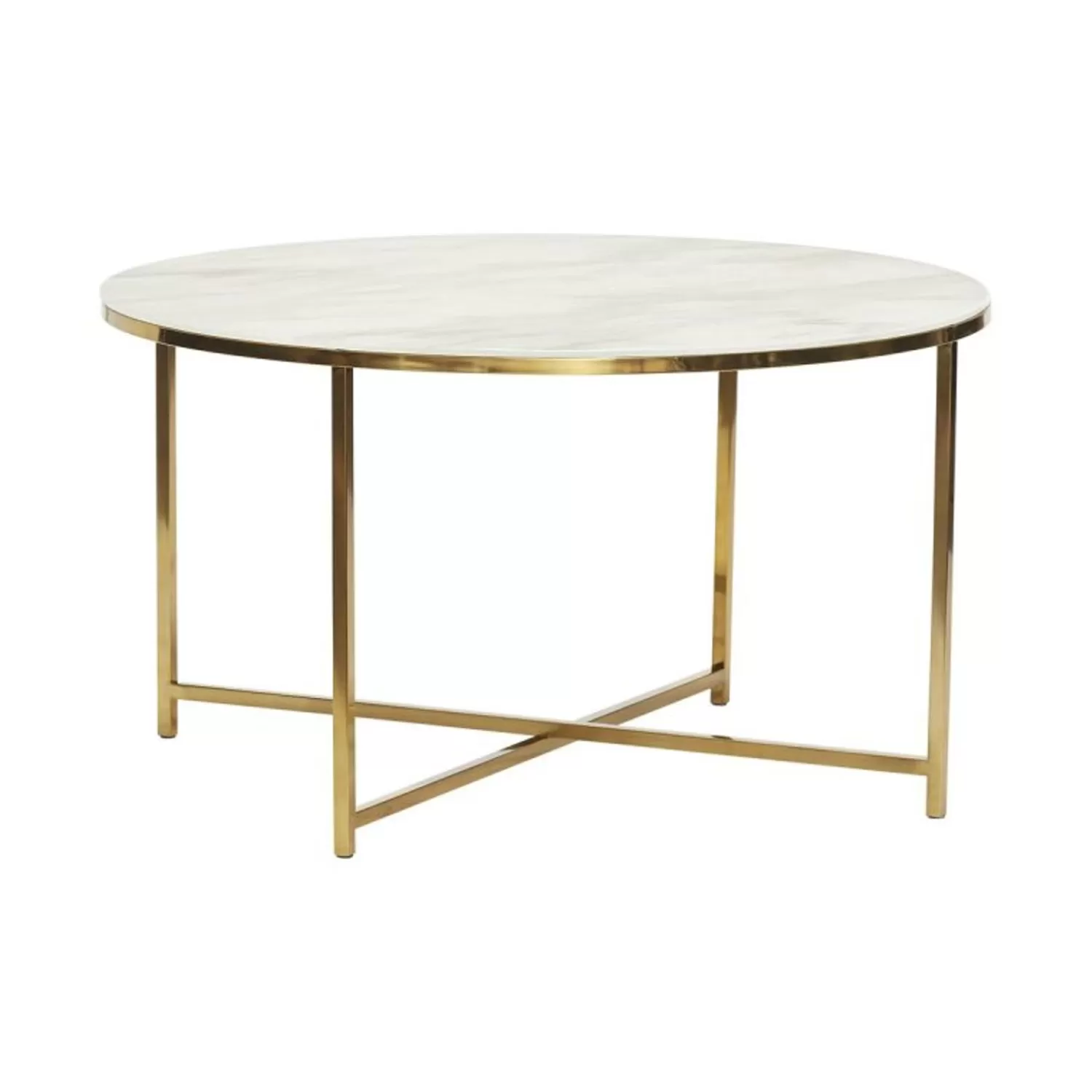 Hübsch Tables^Pond Table White/Brass Brass, White