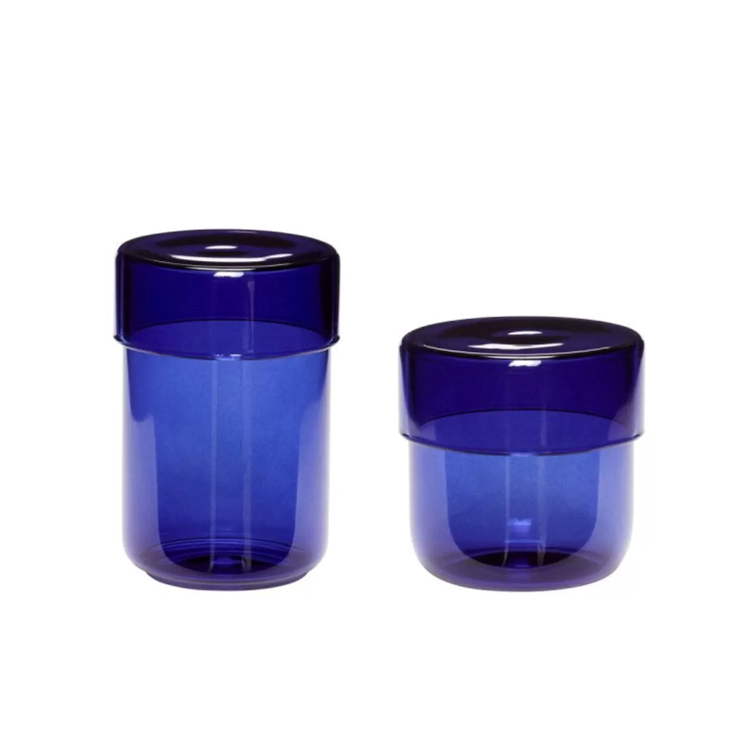 Hübsch Storage^Pop Storage Jars Small (Set Of 2) Blue