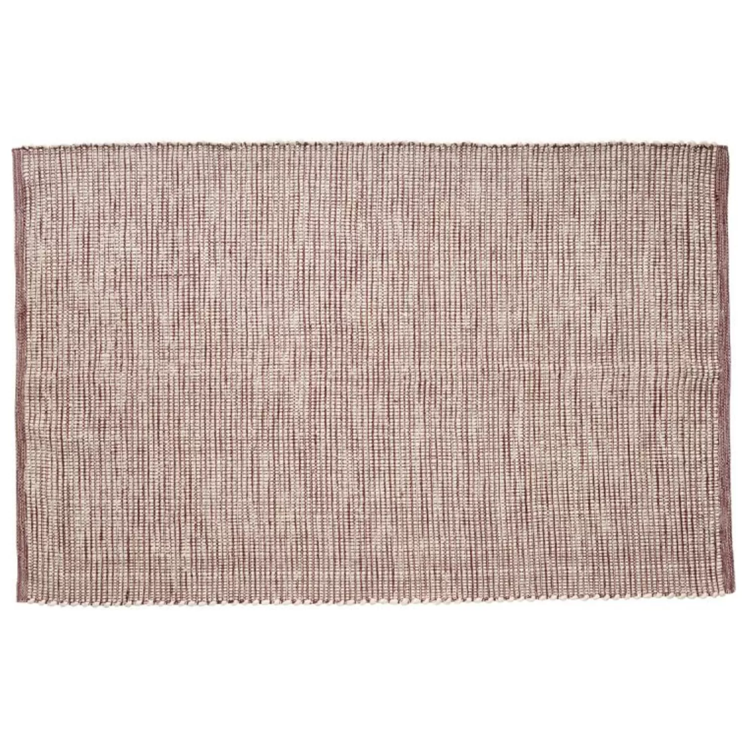 Hübsch Rugs^Poppy Rug Burgundy/White Burgundy, White