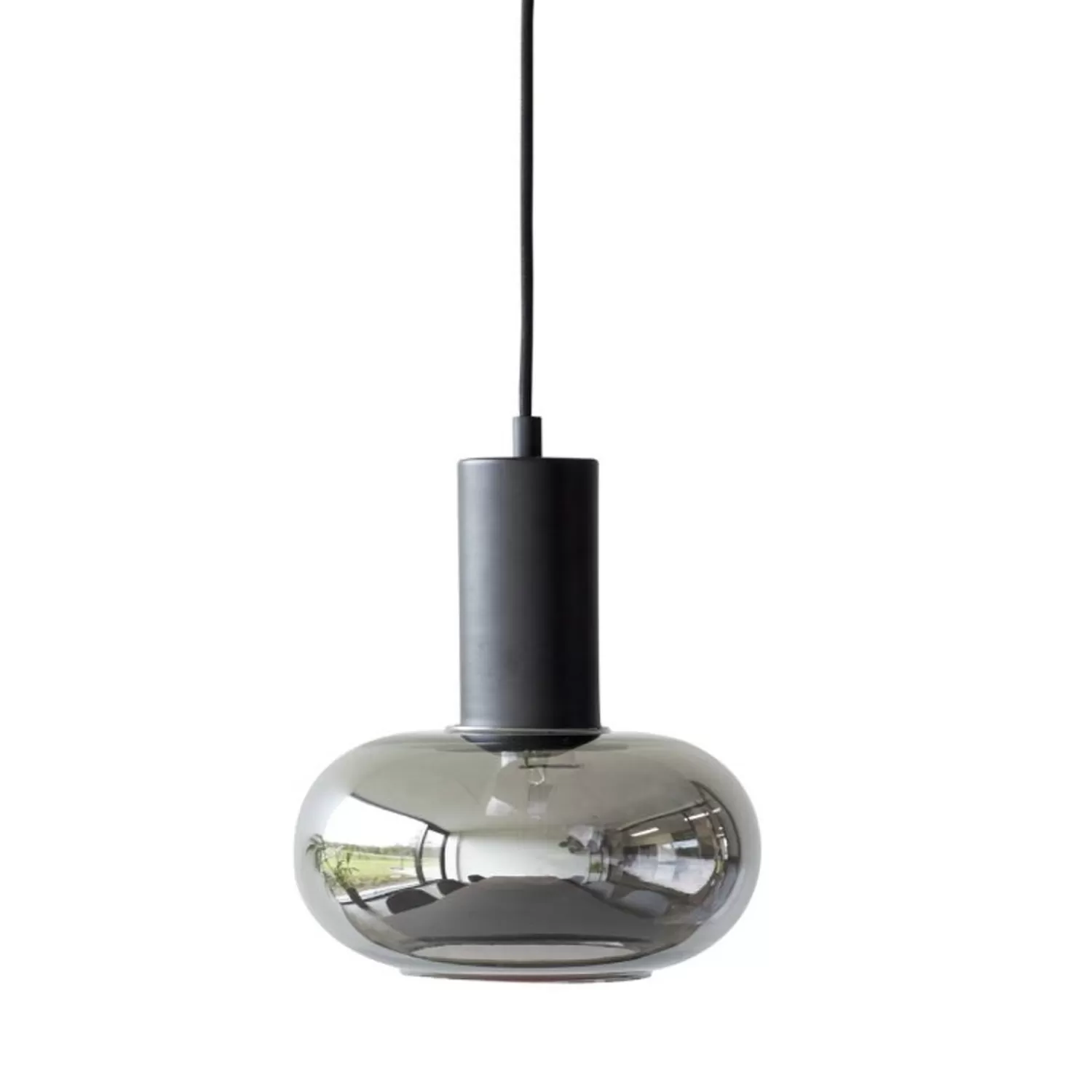 Hübsch Ceiling Lights^Reflect Pendant Electroplated Grey Black, Smoked