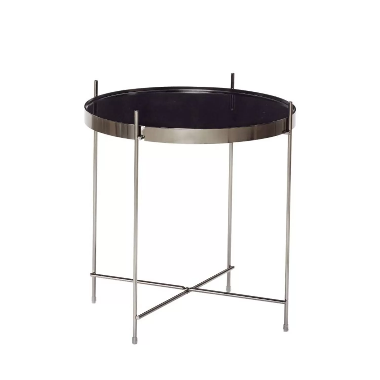 Hübsch Tables^Reflect Side Table Black Black, Brass