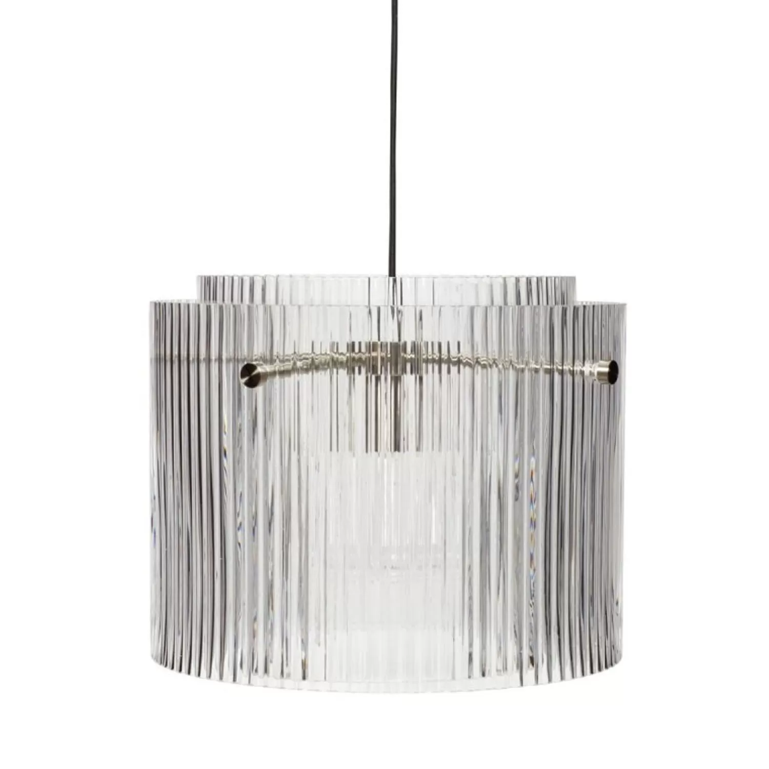 Hübsch Ceiling Lights^Ripple Ceiling Lamp Large Clear Textured