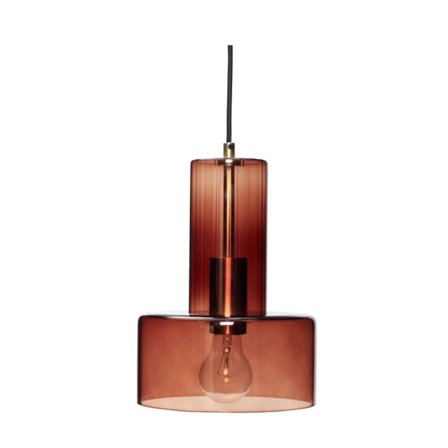 Hübsch Ceiling Lights^Ripple Ceiling Light Amber Brown