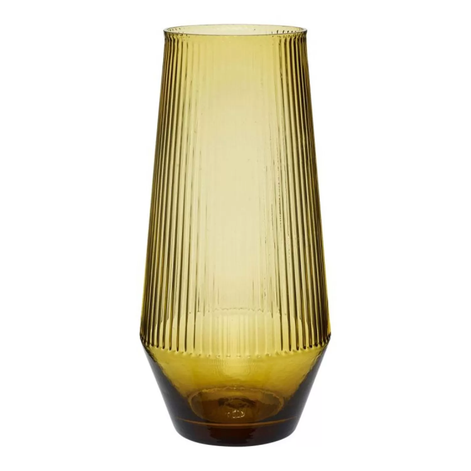 Hübsch Vases^Ripple Vase Yellow