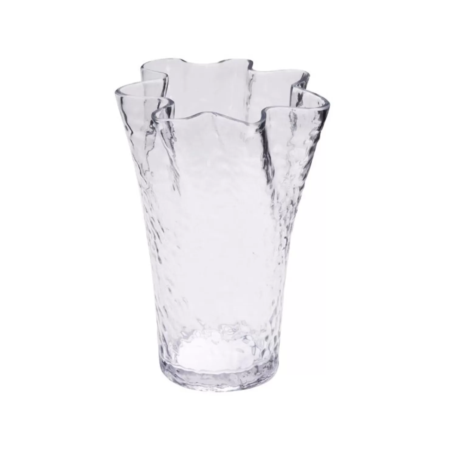 Hübsch Vases^Ruffle Vase Clear Textured