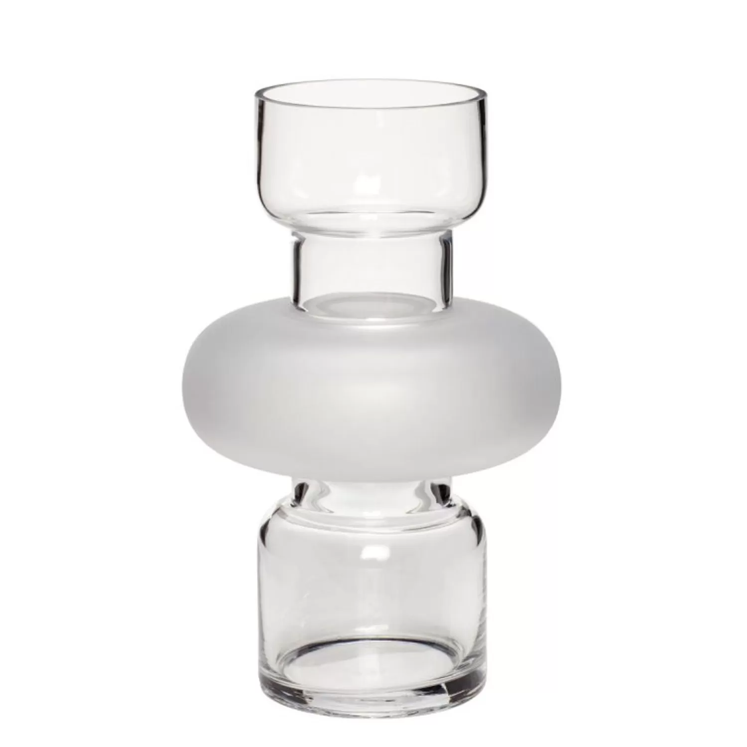 Hübsch Vases^Sculpt Vase Clear Clear, Frosted