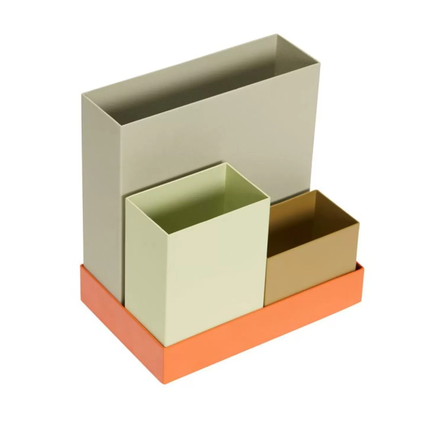 Hübsch Storage^Sortit Organiser Multicolour (Set Of 4) Light Green, Olive, Orange, Sand