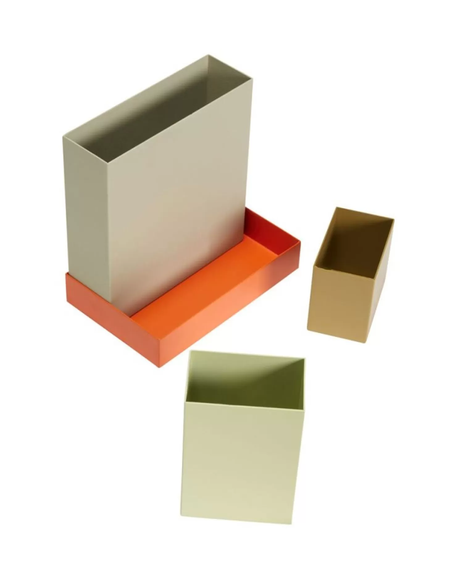 Hübsch Storage^Sortit Organiser Multicolour (Set Of 4) Light Green, Olive, Orange, Sand