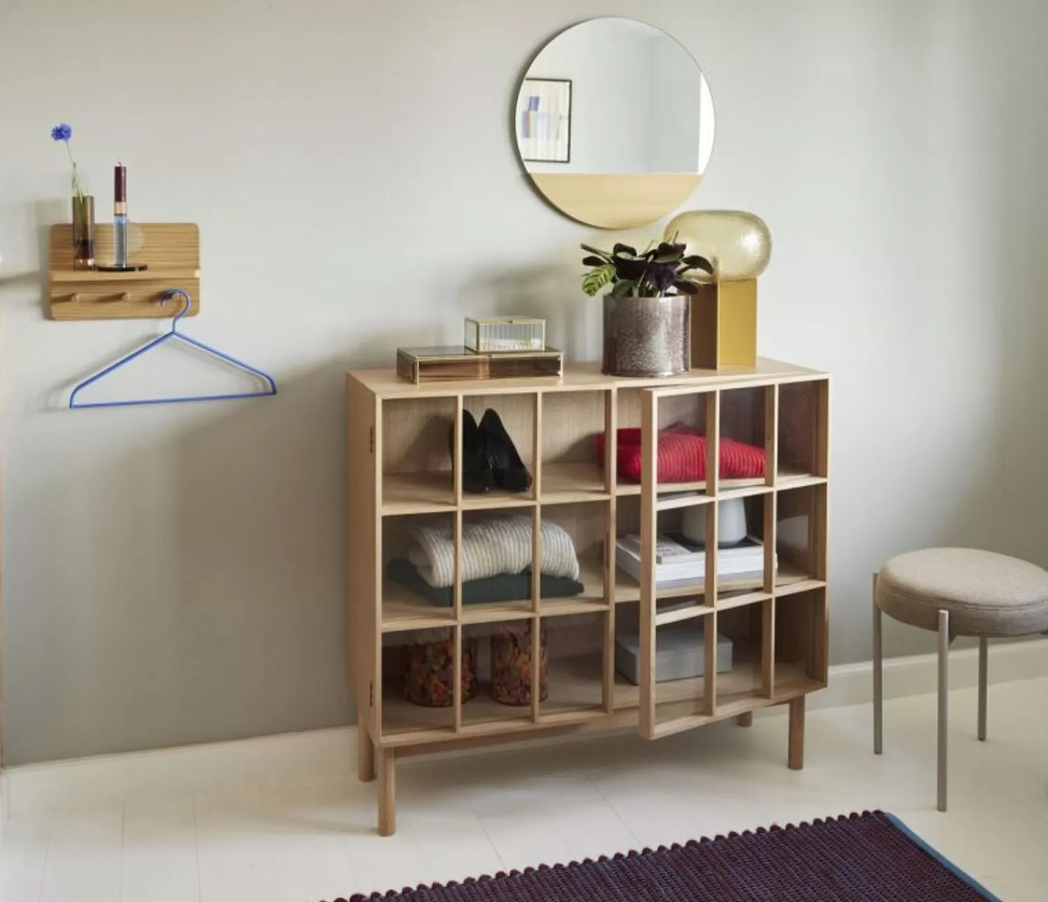 Hübsch Shelf Units & Storage^Space Coatrack Small Natural