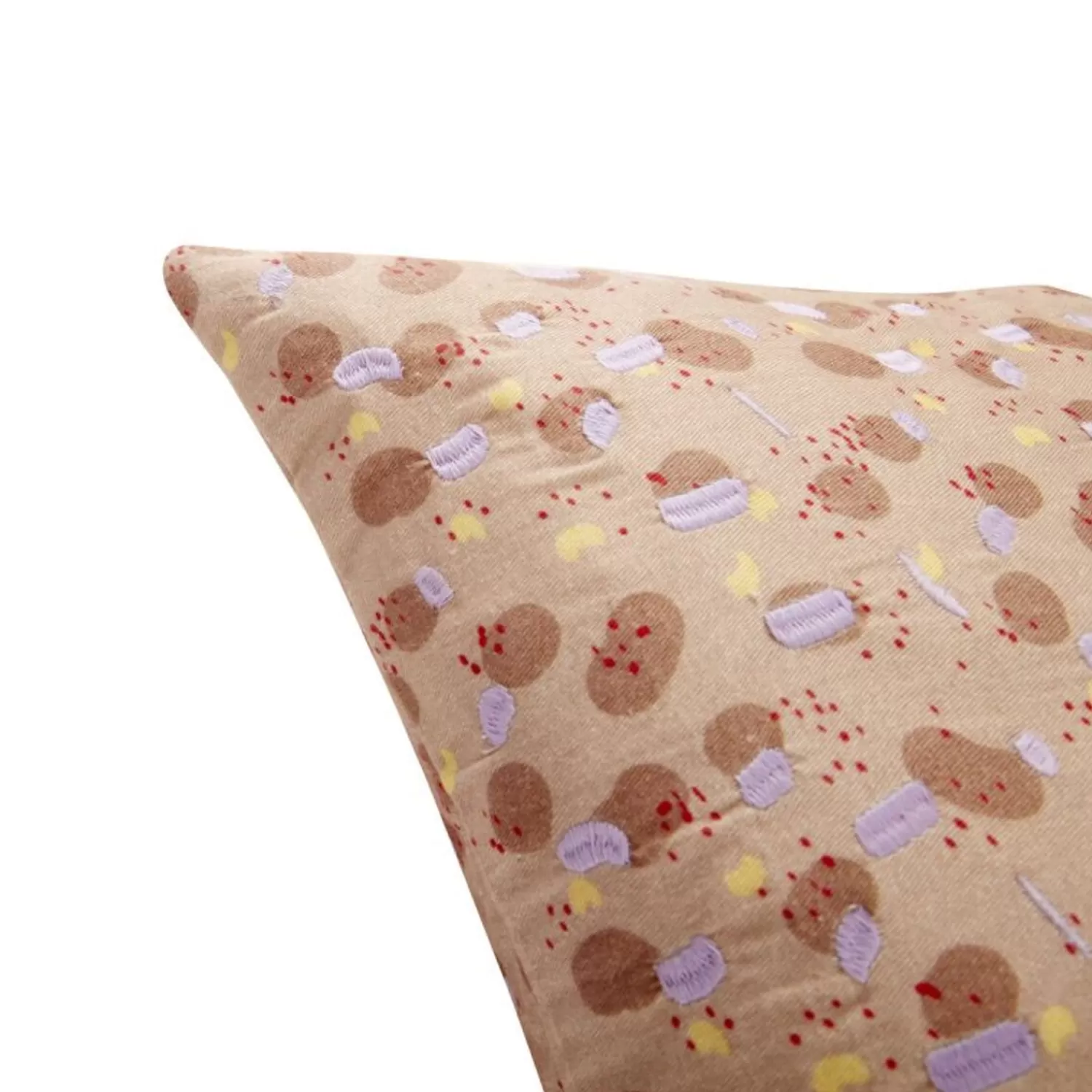 Hübsch Cushions^Speckle Cushion Multicolour Beige, Brown, Purple, Yellow