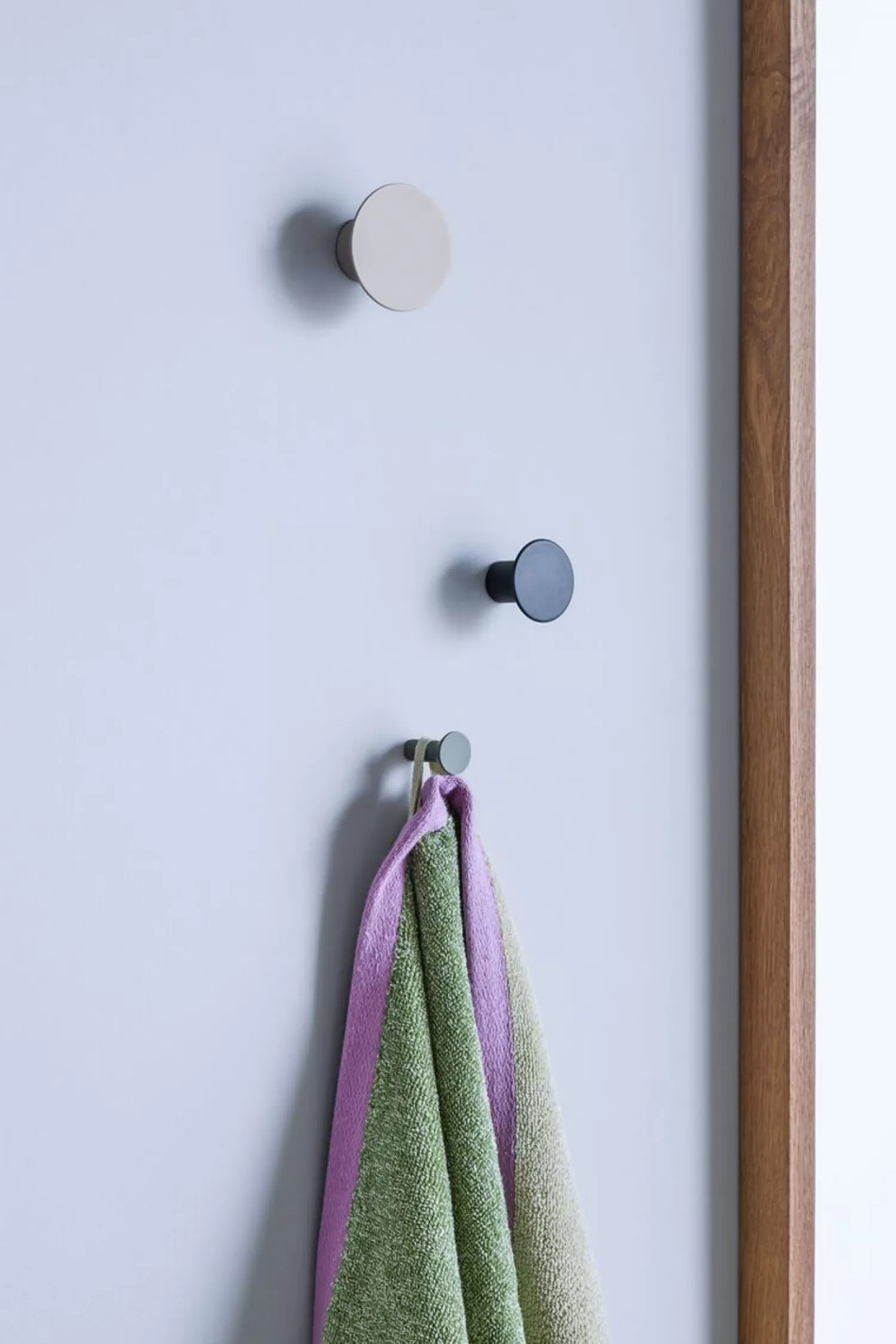 Hübsch Hooks & Coat Racks^Spot Hooks Multicolour (Set Of 3) Black, Grey, Light Grey