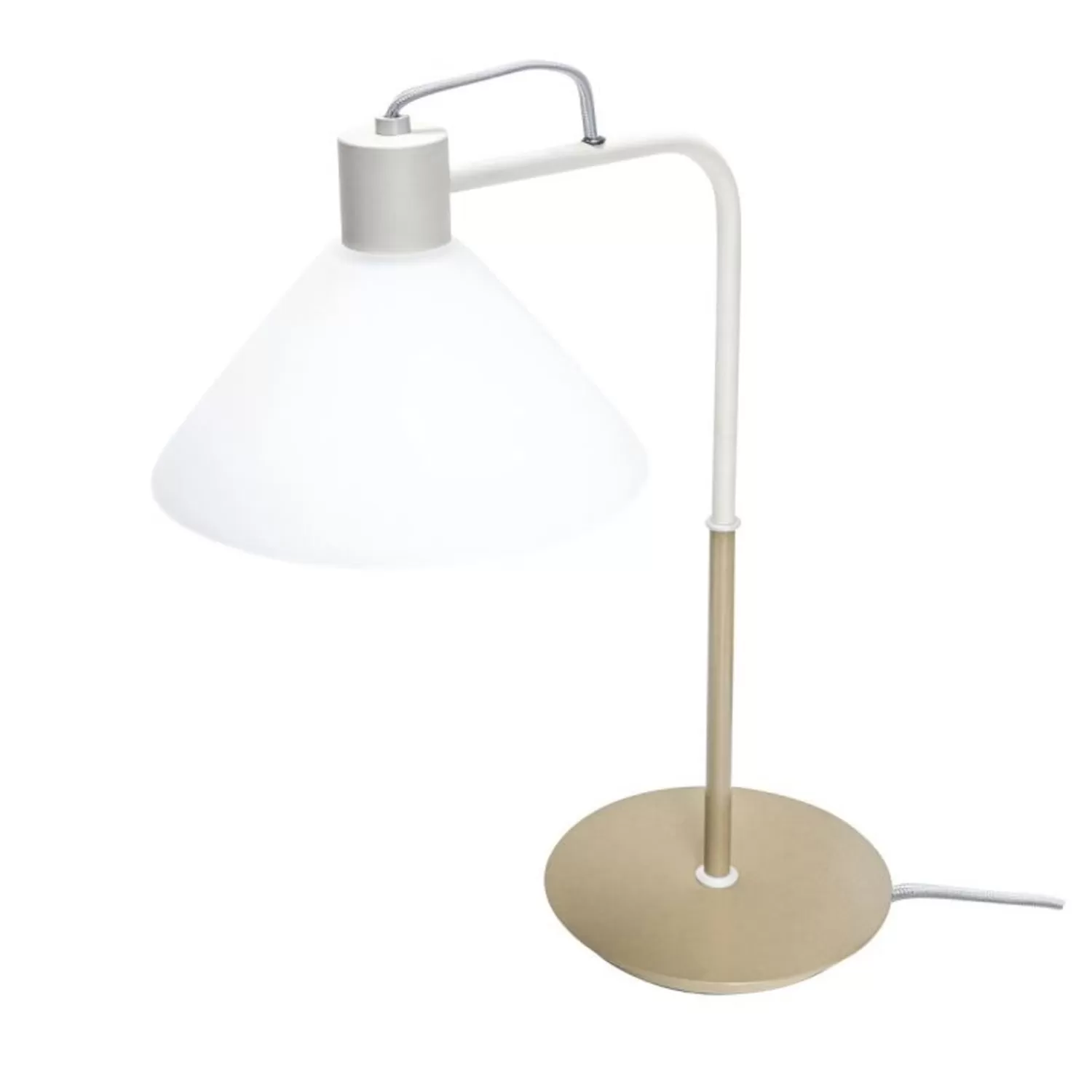 Hübsch Table Lamps^Spot Table Lamp Khaki Khaki, White