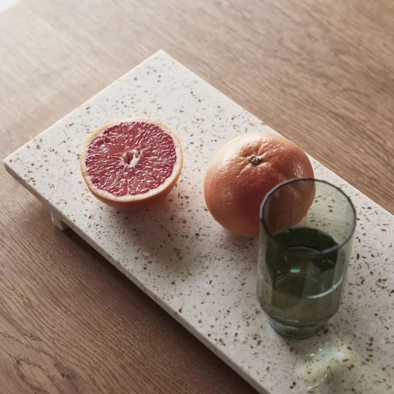 Hübsch Kitchen Accessories^Stone Tray Terrazzo Offwhite