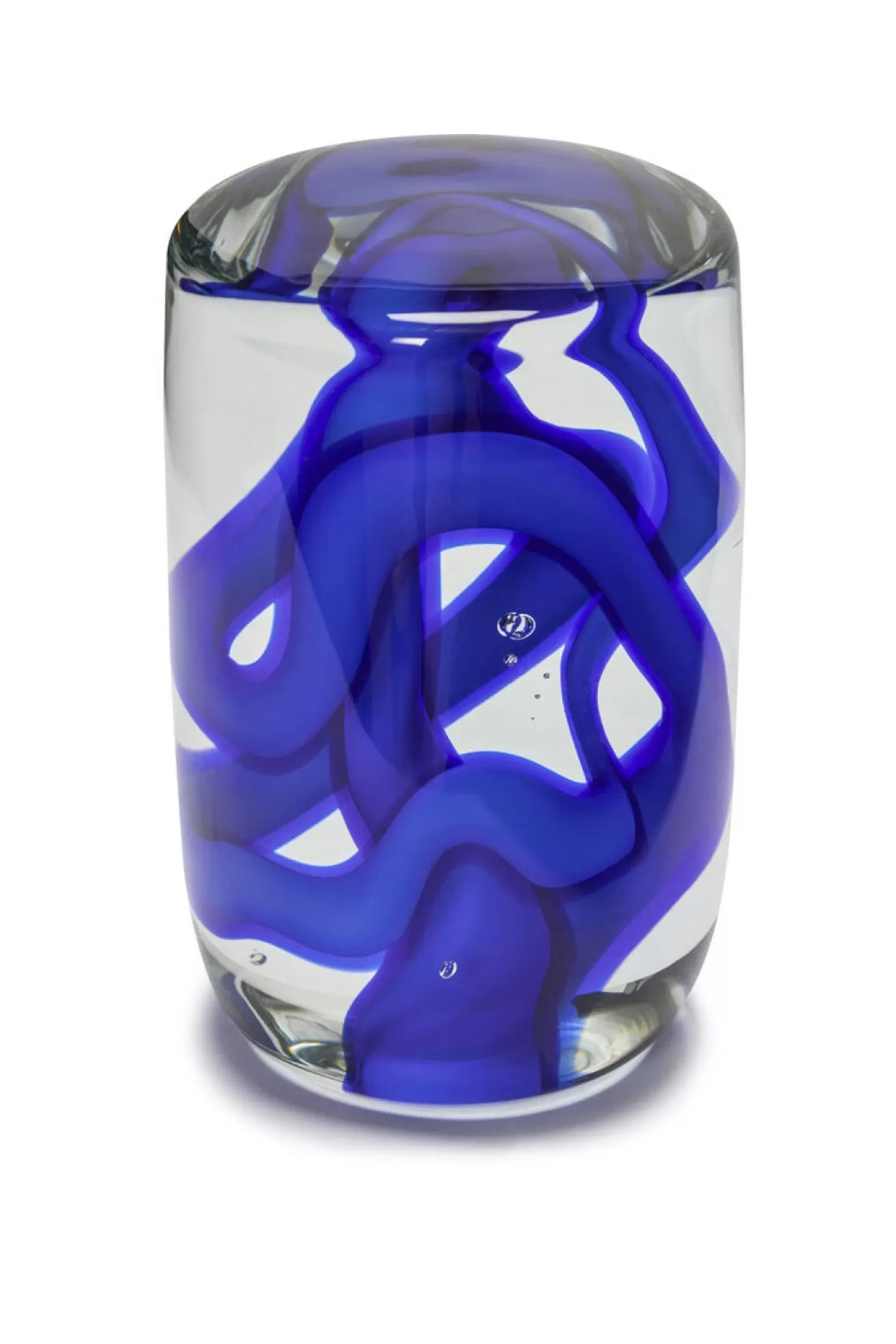 Hübsch Workspace^Stream Paper Weight Blue/Clear Blue, Clear