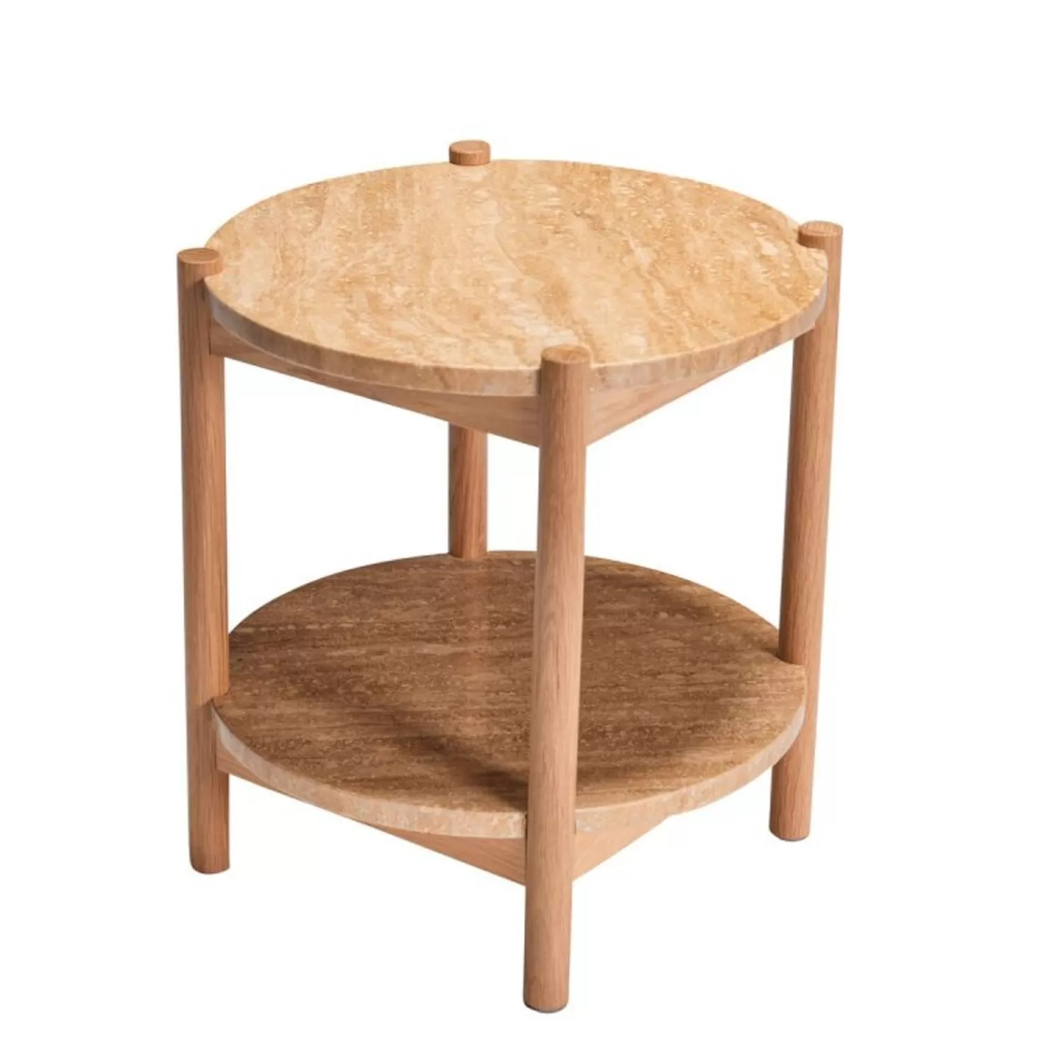 Hübsch Tables^Trava Side Table Natural Beige, Natural