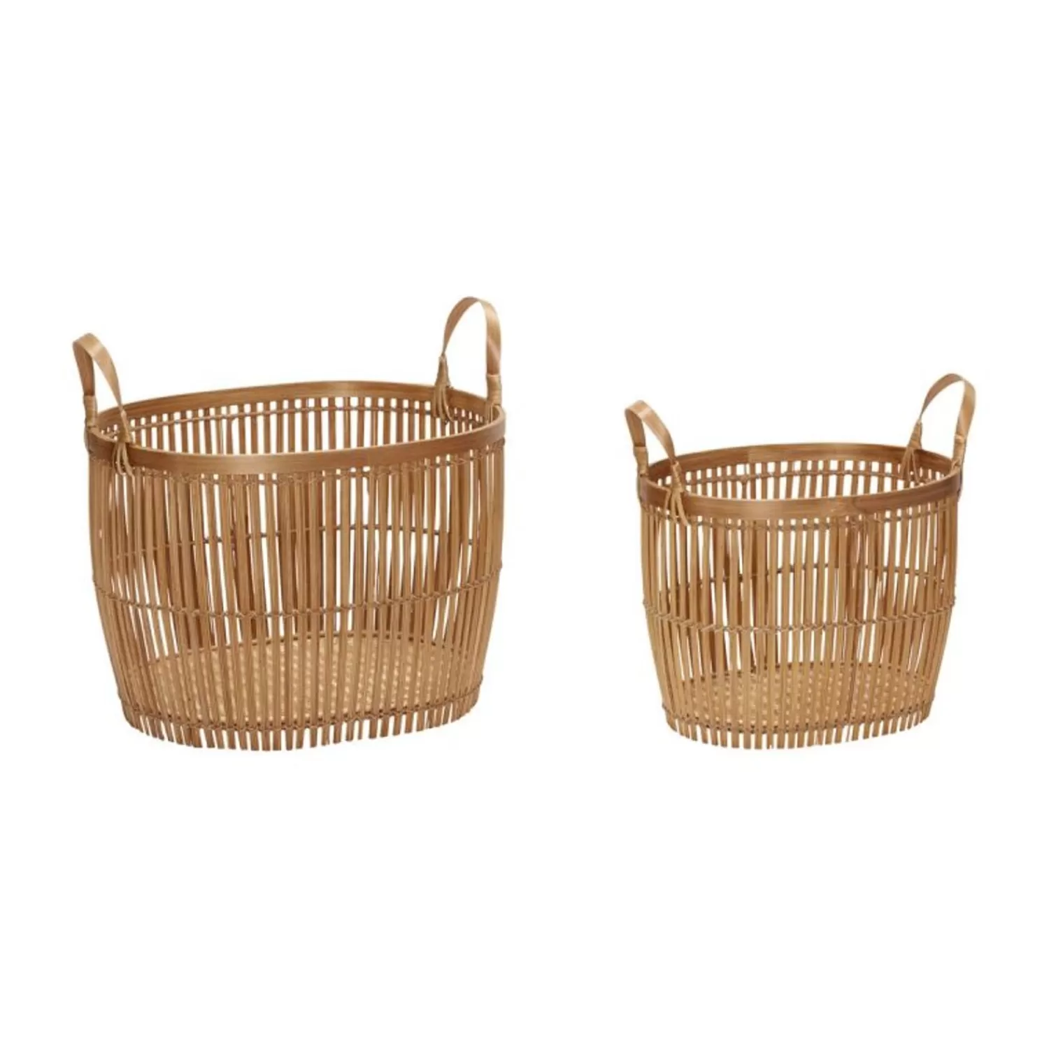 Hübsch Storage^Vantage Baskets Small (Set Of 2) Natural