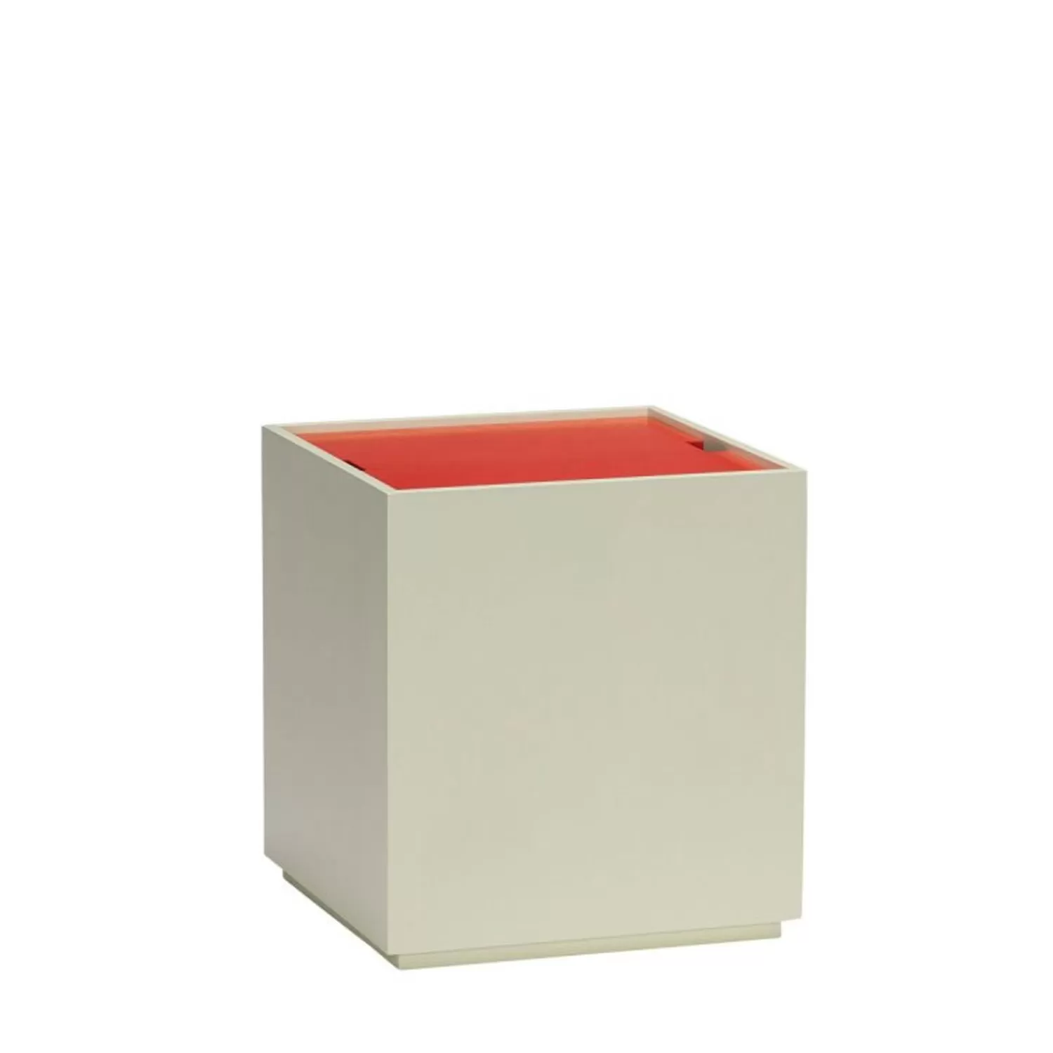 Hübsch Tables^Vault Side Table/Storage Box Light Green/Red Light Green, Red