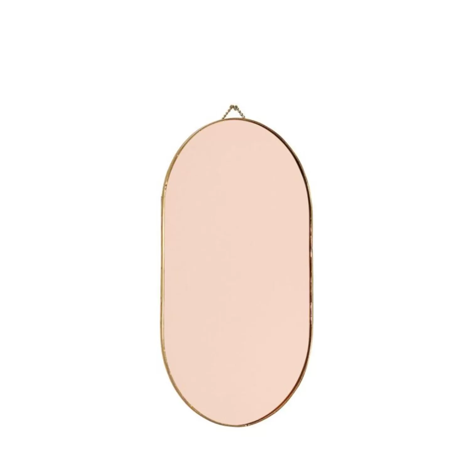 Hübsch Mirrors^View Wall Mirror Oval /Rose Brass