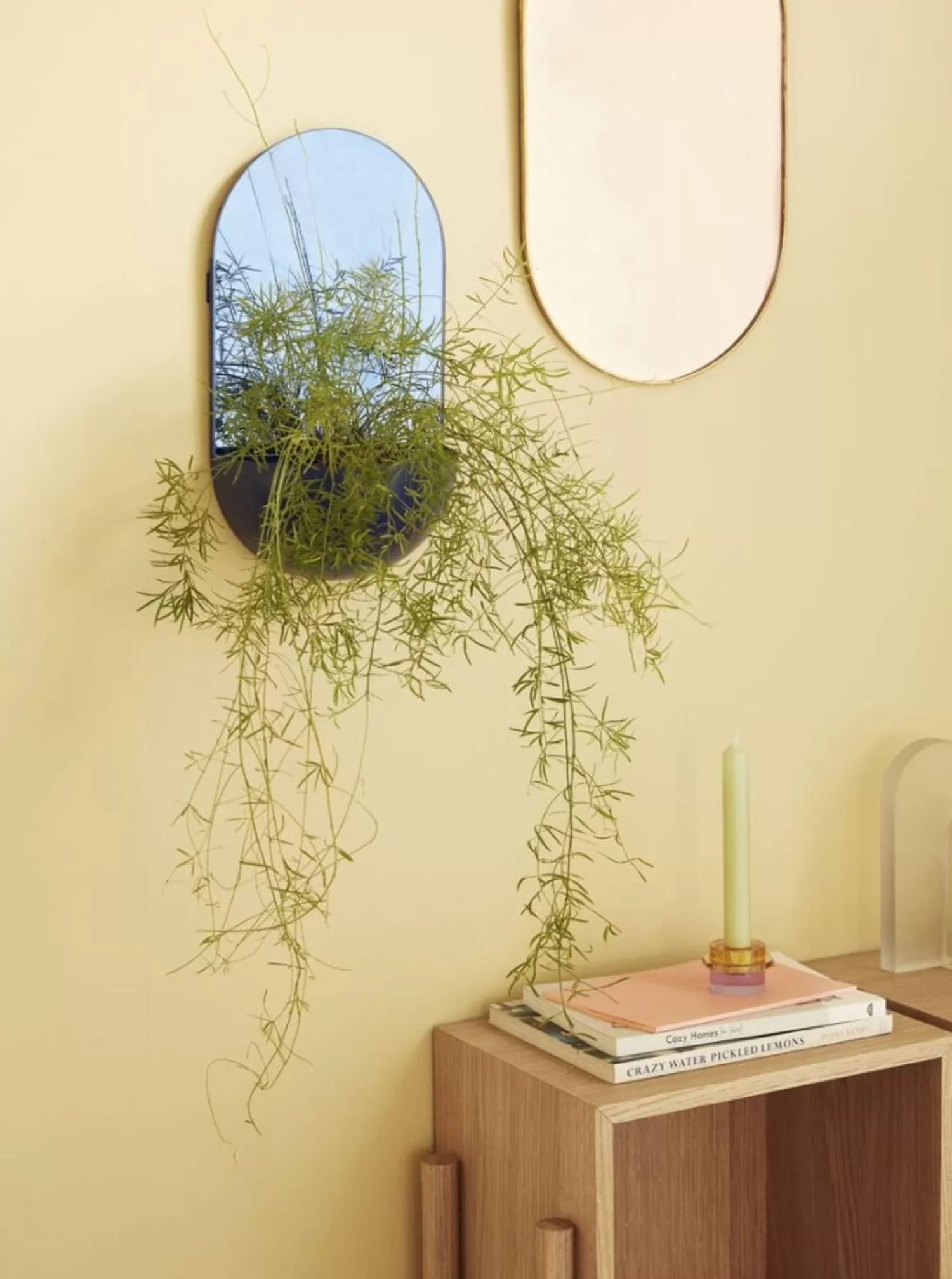 Hübsch Mirrors^View Wall Mirror Oval /Rose Brass