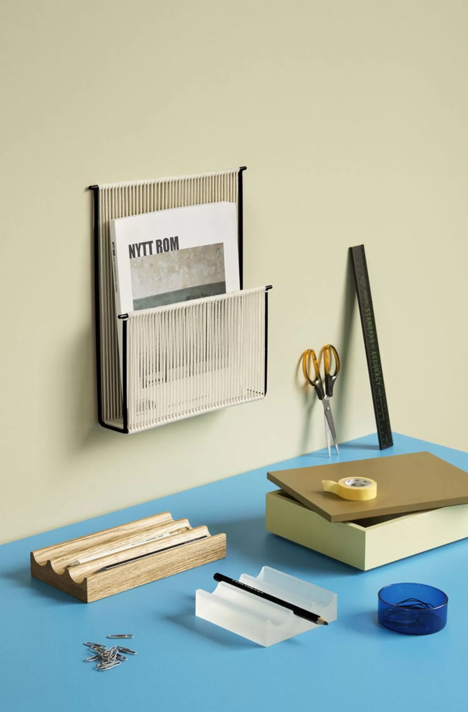 Hübsch Workspace^Wave Desk Organiser Natural