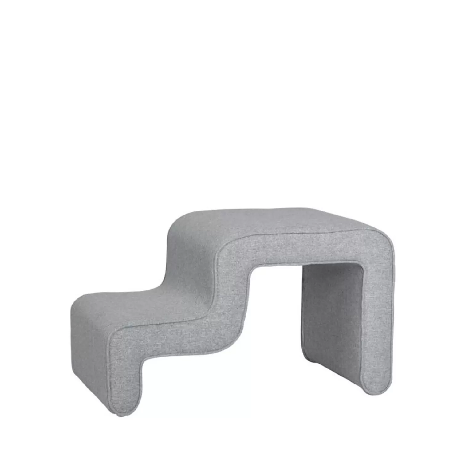 Hübsch Seating^Wave Pouffe Grey